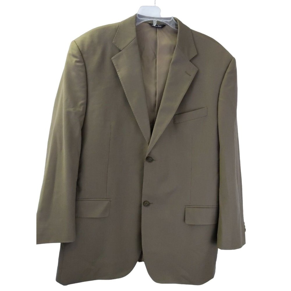 ROSSETTI Mens Jacket Blazer Size 44 100% Wool Beige Regular Suit Italy